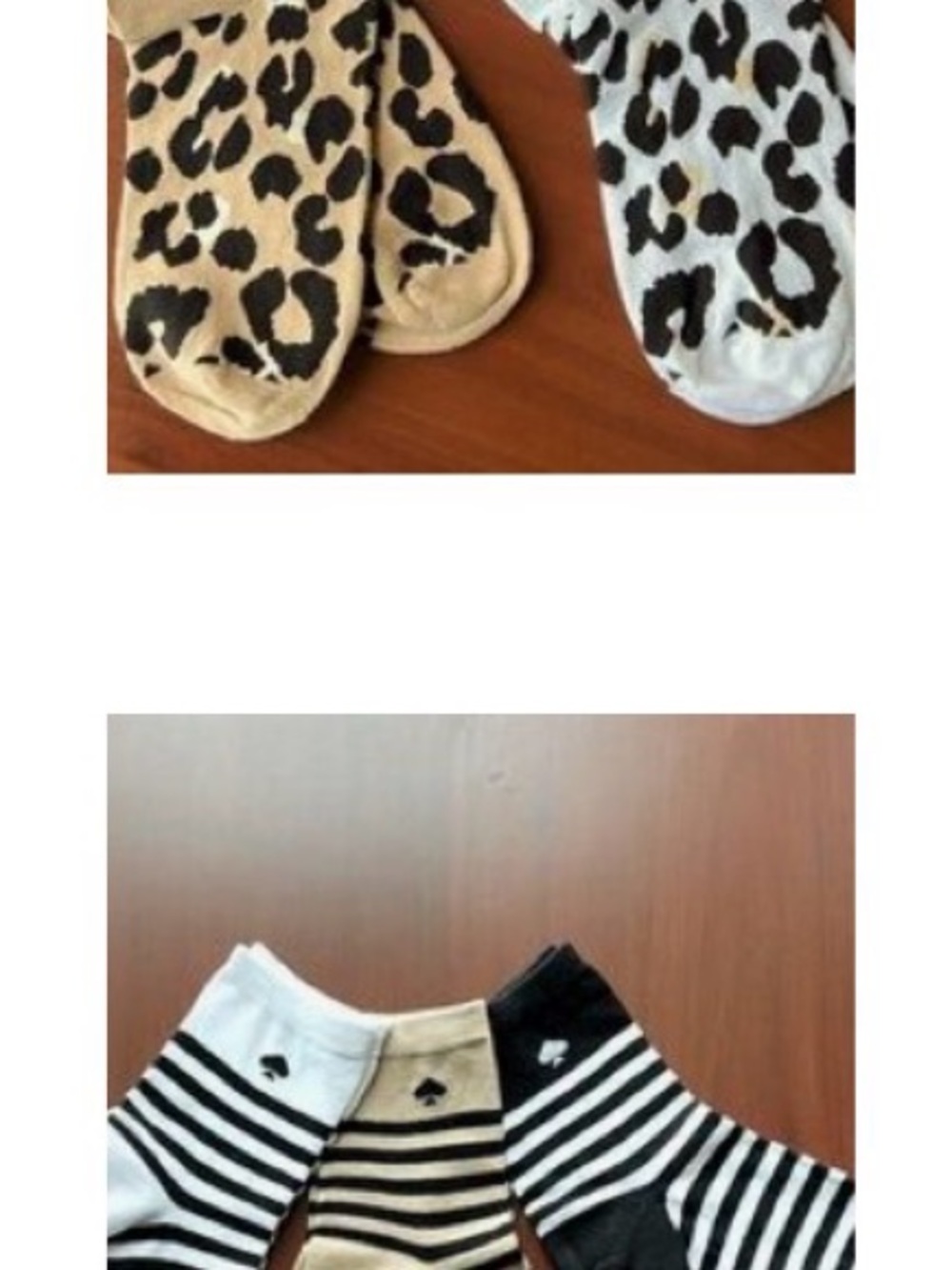 Kate Spade Leopard & Striped. 5 pairs Socks for MAKASAGA